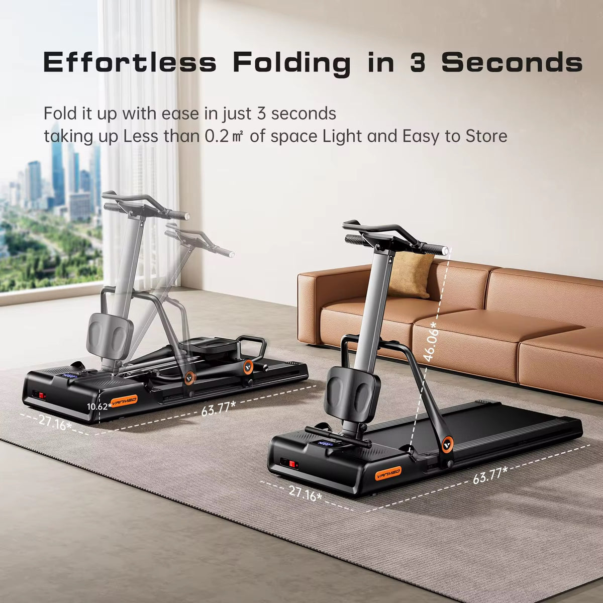 Dapow 4 in 1 Multi-Functional Treadmill